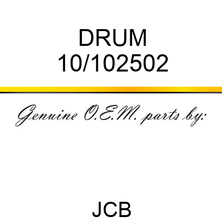 DRUM 10/102502
