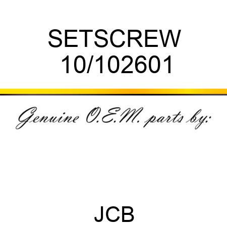 SETSCREW 10/102601