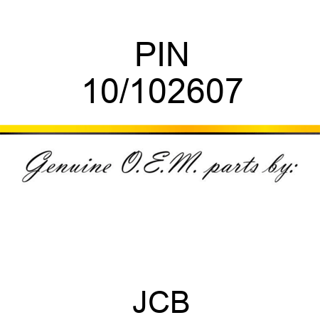 PIN 10/102607