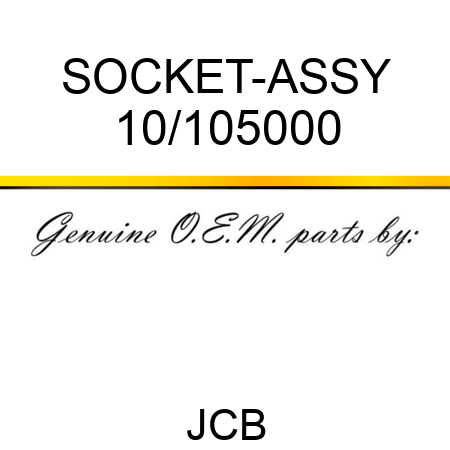 SOCKET-ASSY 10/105000