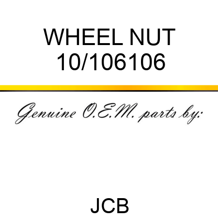 WHEEL NUT 10/106106