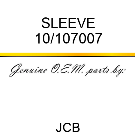 SLEEVE 10/107007