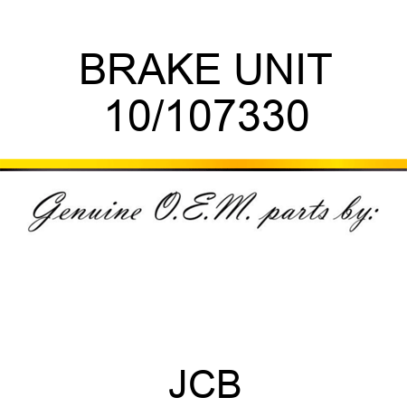 BRAKE UNIT 10/107330