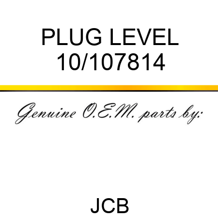 PLUG LEVEL 10/107814
