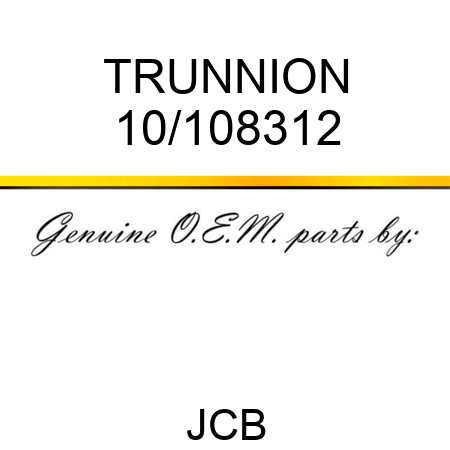 TRUNNION 10/108312