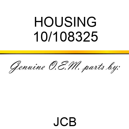 HOUSING 10/108325