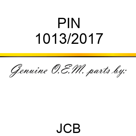 PIN 1013/2017