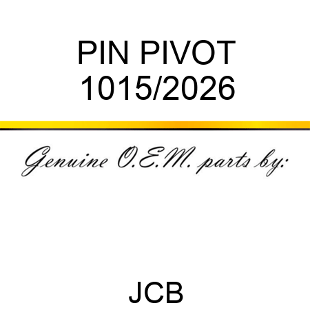 PIN PIVOT 1015/2026