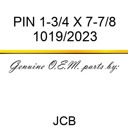 PIN 1-3/4 X 7-7/8 1019/2023