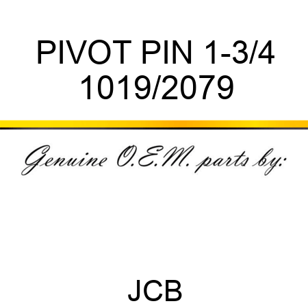 PIVOT PIN 1-3/4 1019/2079