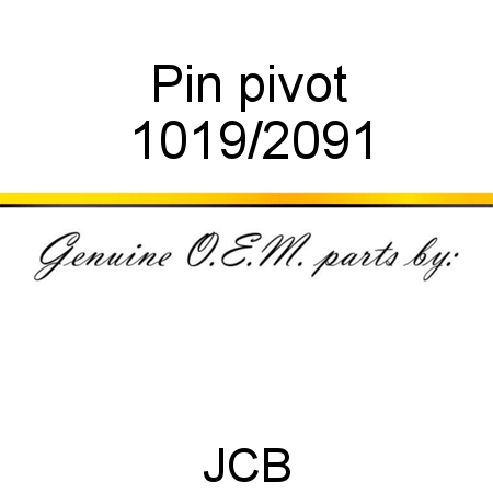 Pin, pivot 1019/2091