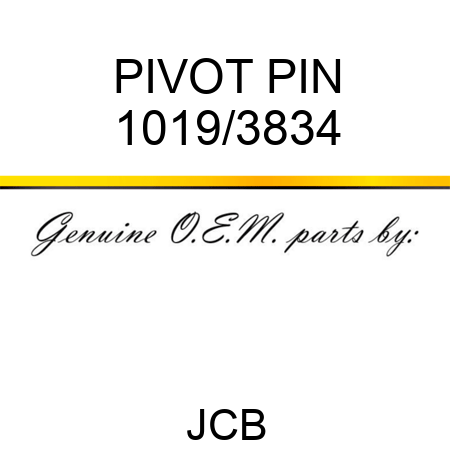 PIVOT PIN 1019/3834