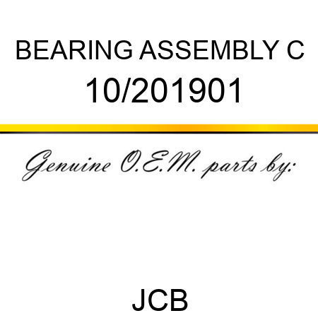BEARING ASSEMBLY C 10/201901