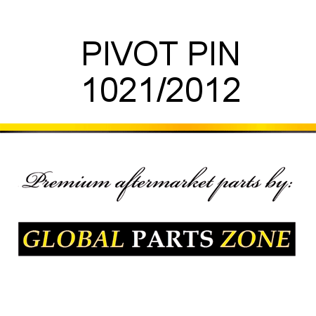 PIVOT PIN 1021/2012