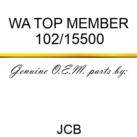 WA TOP MEMBER 102/15500