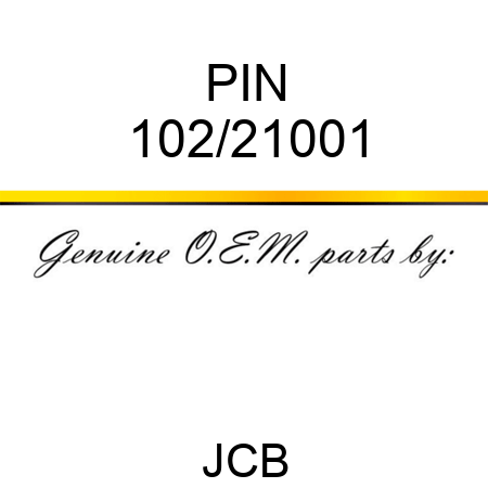 PIN 102/21001