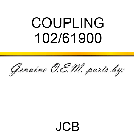 COUPLING 102/61900