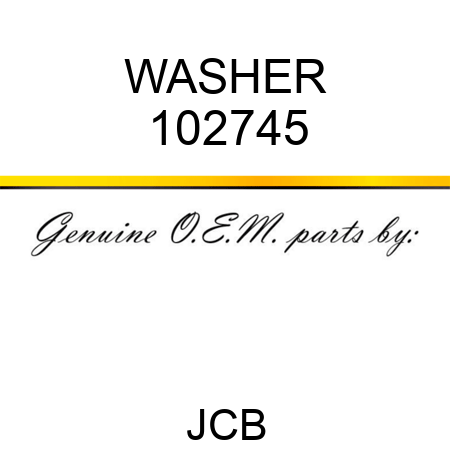WASHER 102745