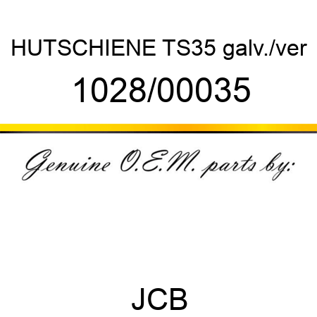 HUTSCHIENE TS35 galv./ver 1028/00035