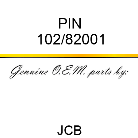 PIN 102/82001