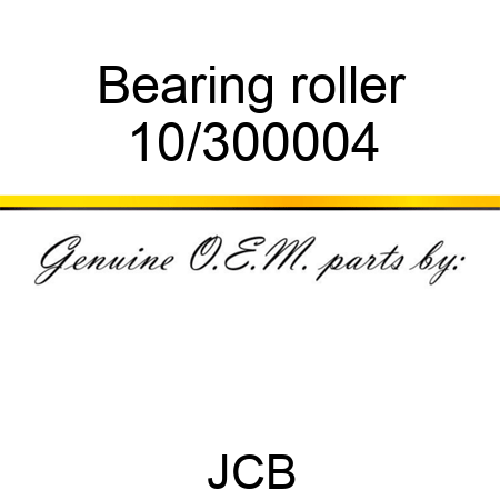 Bearing roller 10/300004