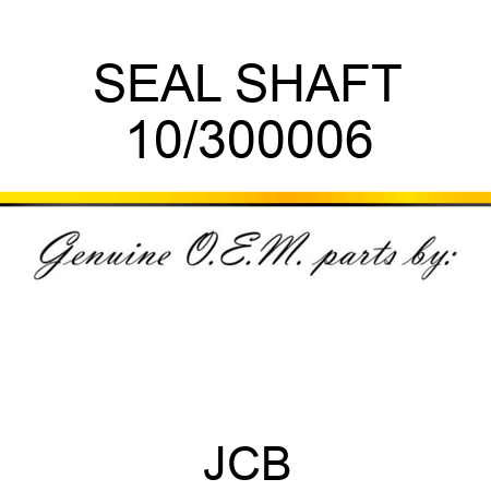 SEAL SHAFT 10/300006