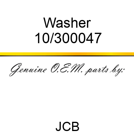 Washer 10/300047