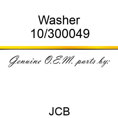 Washer 10/300049