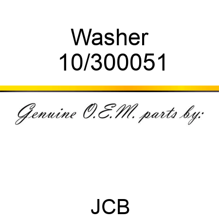 Washer 10/300051