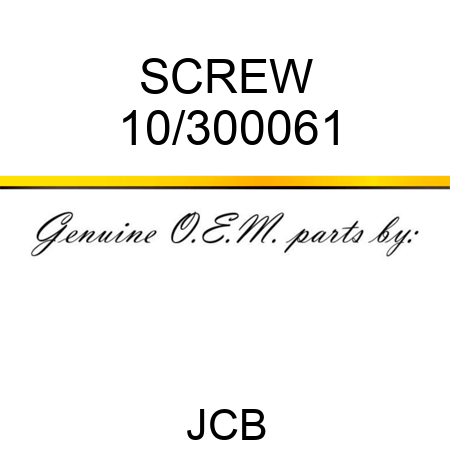 SCREW 10/300061