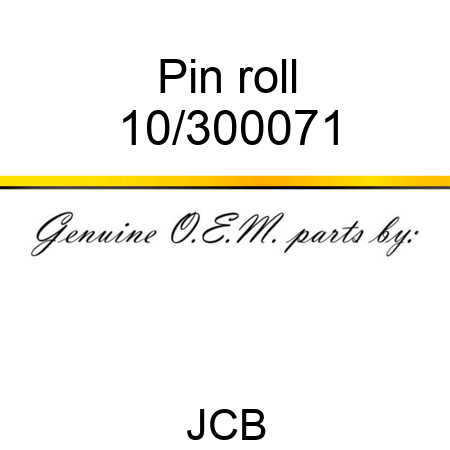 Pin roll 10/300071