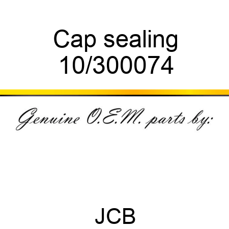 Cap sealing 10/300074