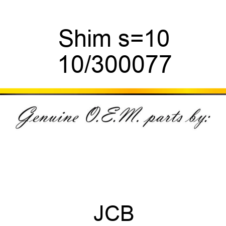 Shim s=1,0 10/300077