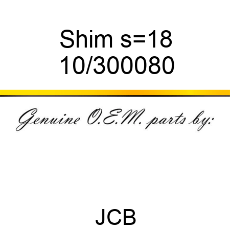 Shim s=1,8 10/300080