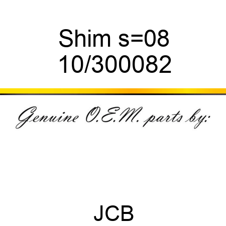 Shim s=0,8 10/300082