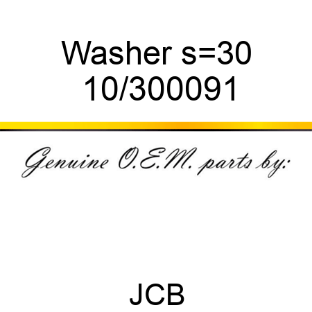 Washer s=3,0 10/300091