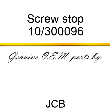 Screw stop 10/300096
