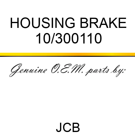 HOUSING BRAKE 10/300110
