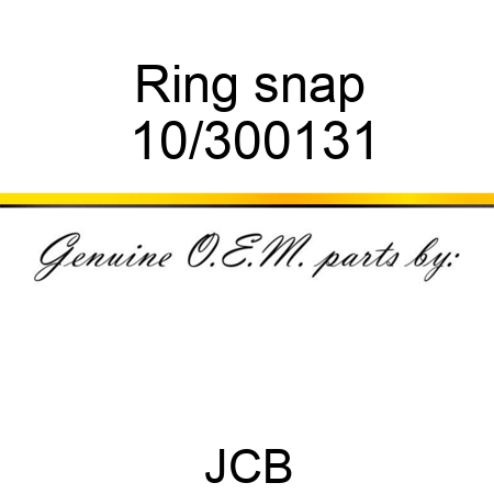 Ring snap 10/300131