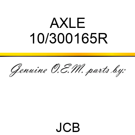 AXLE 10/300165R