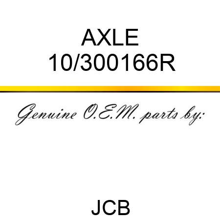 AXLE 10/300166R