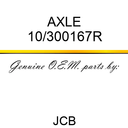 AXLE 10/300167R