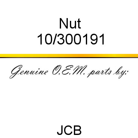 Nut 10/300191