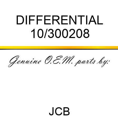DIFFERENTIAL 10/300208