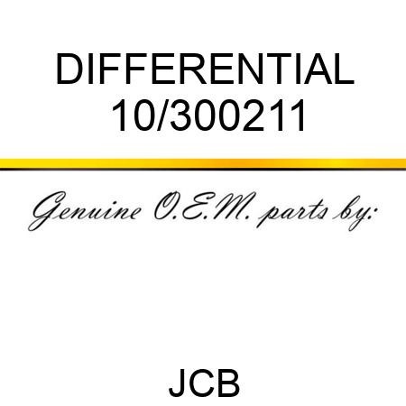 DIFFERENTIAL 10/300211