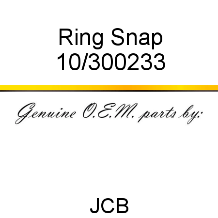 Ring, Snap 10/300233