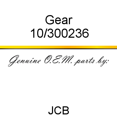 Gear 10/300236