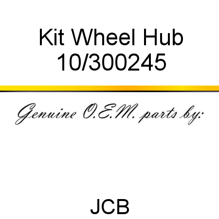Kit, Wheel Hub 10/300245