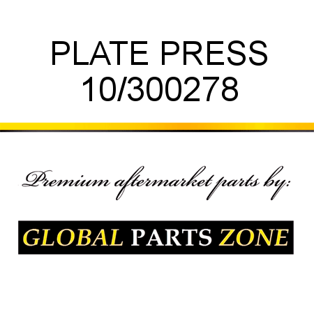 PLATE PRESS 10/300278