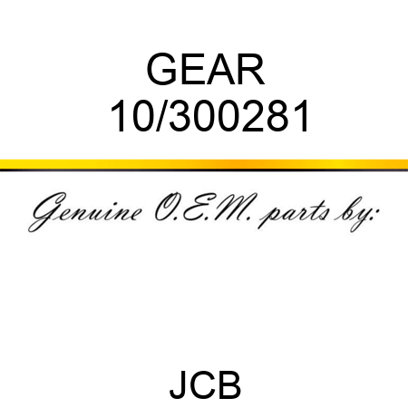 GEAR 10/300281